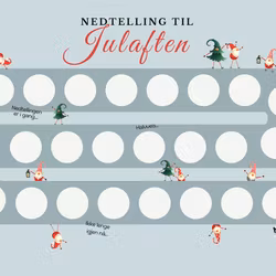 Scratch-off Julekalender - Nedtelling til Julaften