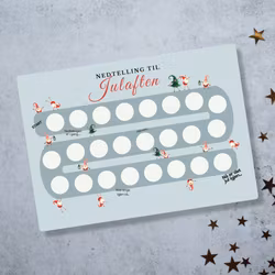Scratch-off Julekalender - Nedtelling til Julaften