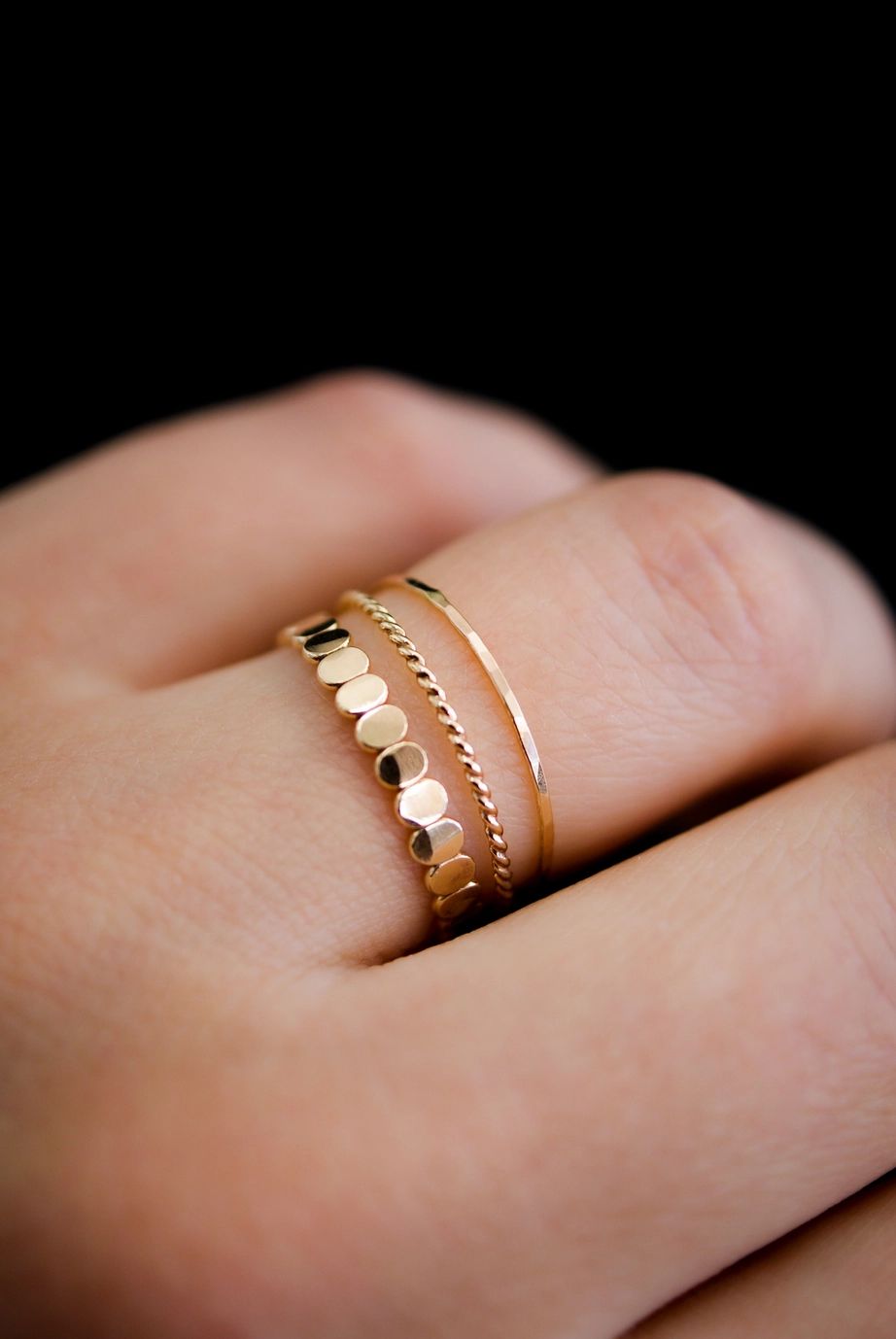Hannah Naomi Twist Gold ring - size 9.5