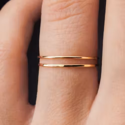 Ultra Thin Stacking Gold ring - size 10