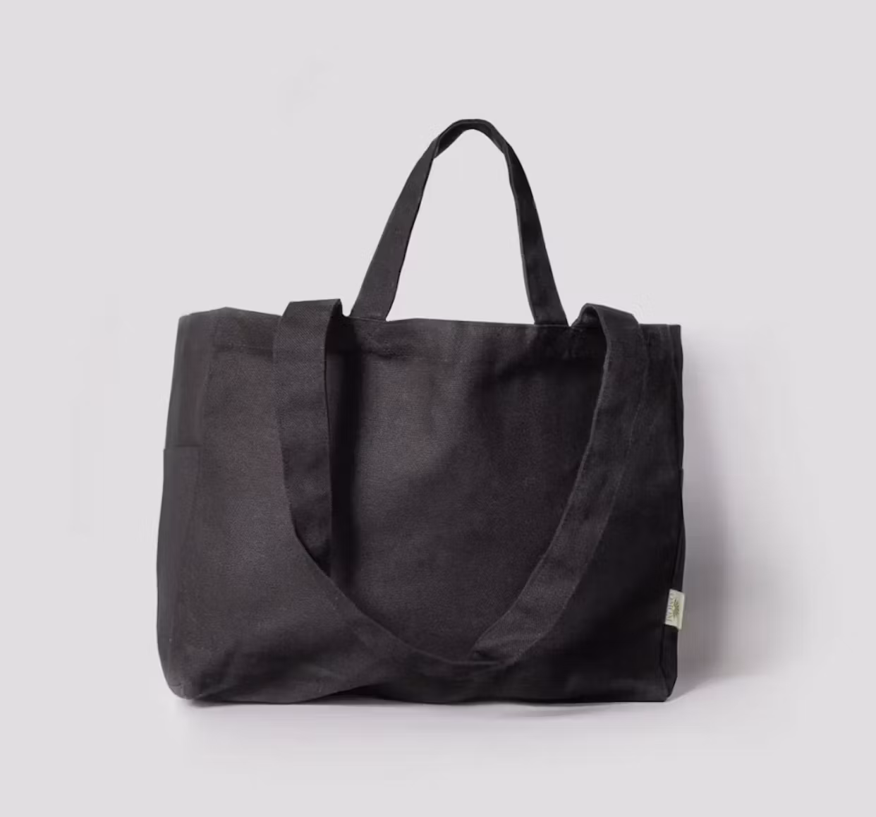 OMOM - Handlenett økologisk bomull - Sort