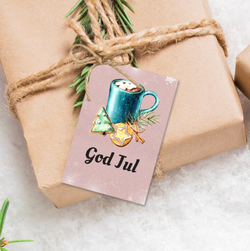 Julekopp Til-fra-lapper - 10pk