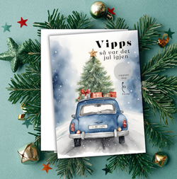 Vippskort - Hjem til jul