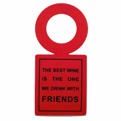 Vinstrip - Flaskekort Rød - The best wine is