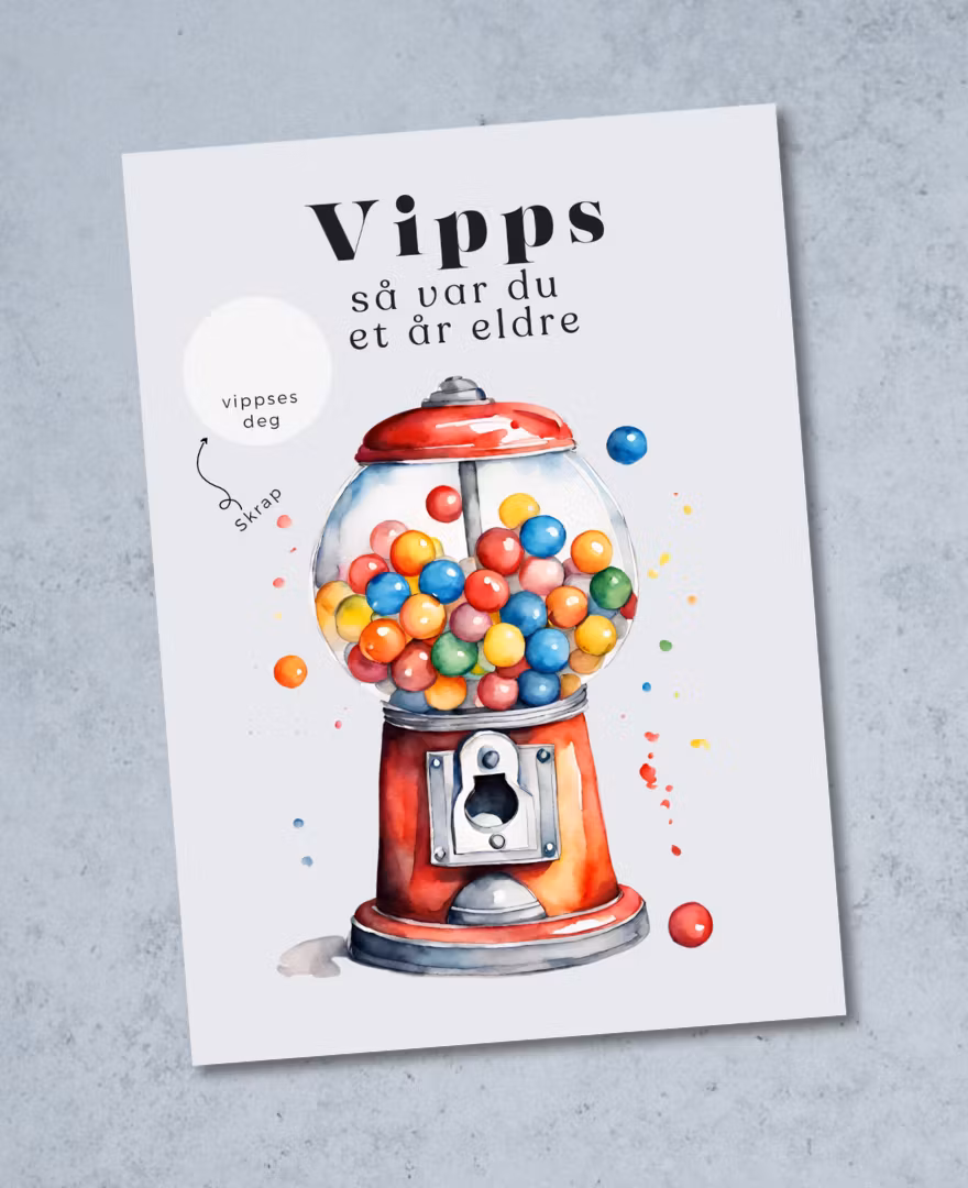Vipps Bursdagskort - Candy