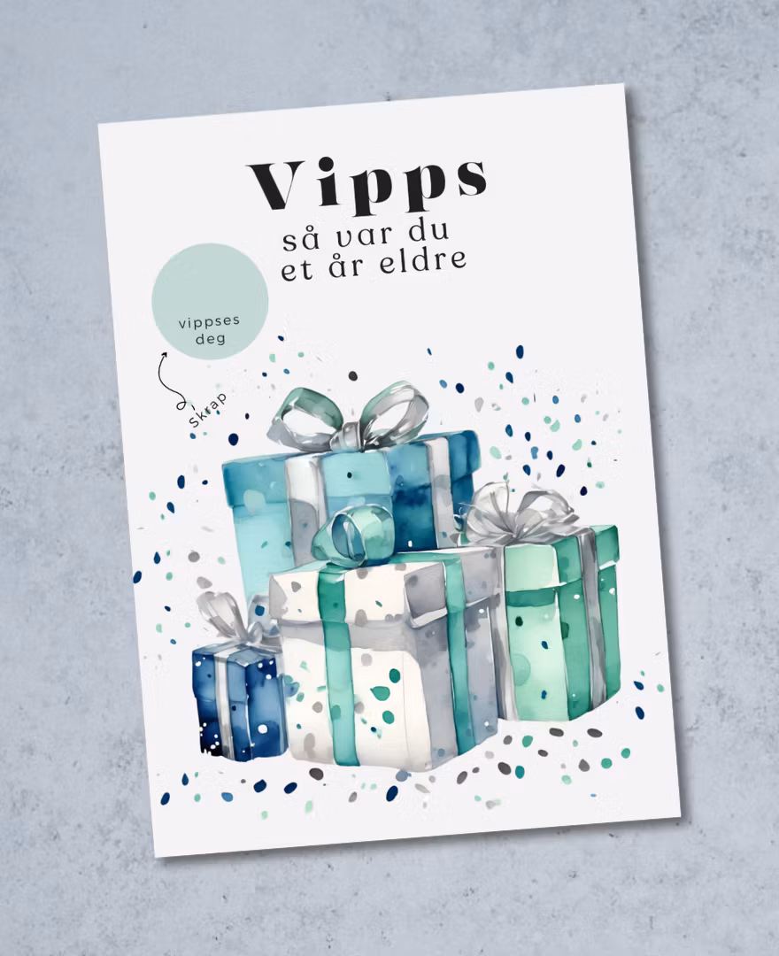 Vipps Bursdagskort - Birthday Presents