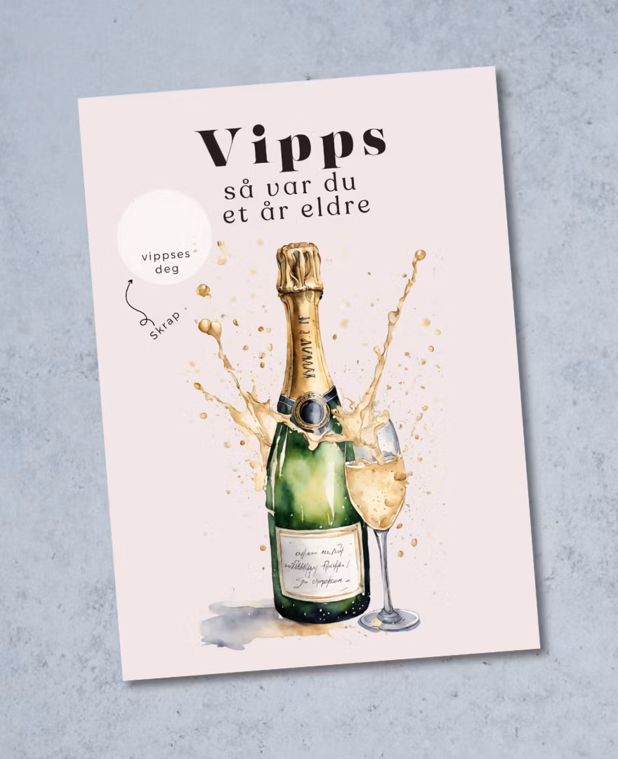 Vipps Bursdagskort - Bubbles