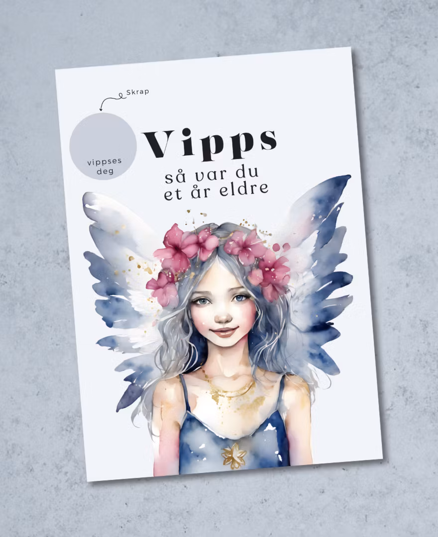 Vipps Bursdagskort - Angel