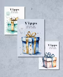 3pk Vipps Skrapekort - Birthday Presents