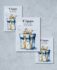 3pk Vipps Skrapekort - Birthday Presents