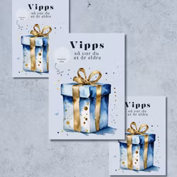 3pk Vipps Skrapekort - Birthday Presents