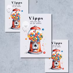 3pk Vipps Skrapekort - Candy