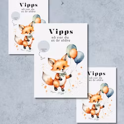 3pk Vipps Skrapekort - Fox