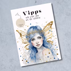 Vipps Bursdagskort - Gold Fairy