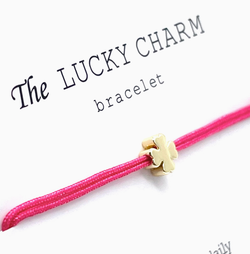 Parsley & Pepper - Lucky Charm Bracelet - Kløver - Mørk Rosa