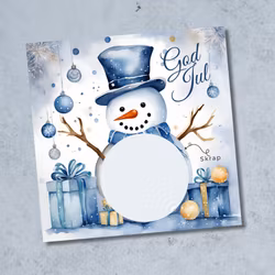 Skrapekort - Snømann