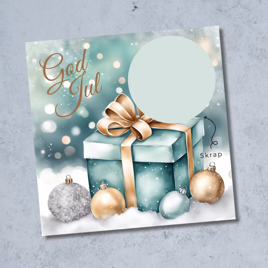 Skrapekort - Julegaver