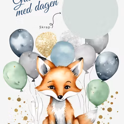 3pk Bursdag Skrapekort - mix