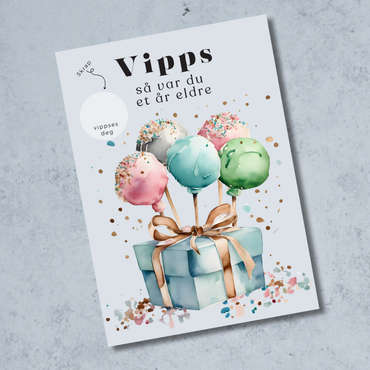 Vipps Bursdagskort - Cakepops
