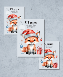 3pk Vipps Skrapekort - Julerev