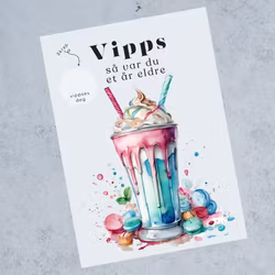 Vipps Bursdagskort - Milkshake