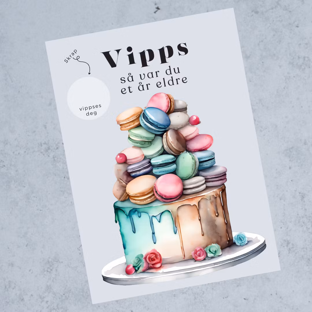 Vipps Bursdagskort - Crazy Cake