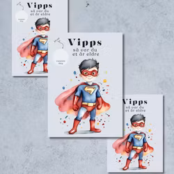 3pk Vipps Skrapekort - Superhero