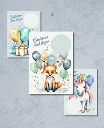3pk Bursdag Skrapekort - mix