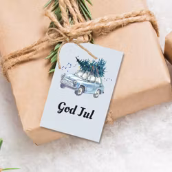 30 stk Til-fra-lapper - 3 ulike design