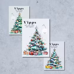 3pk Vipps Skrapekort - Juletrær