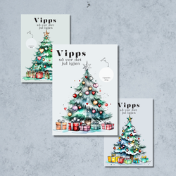 3pk Vipps Skrapekort - Juletrær