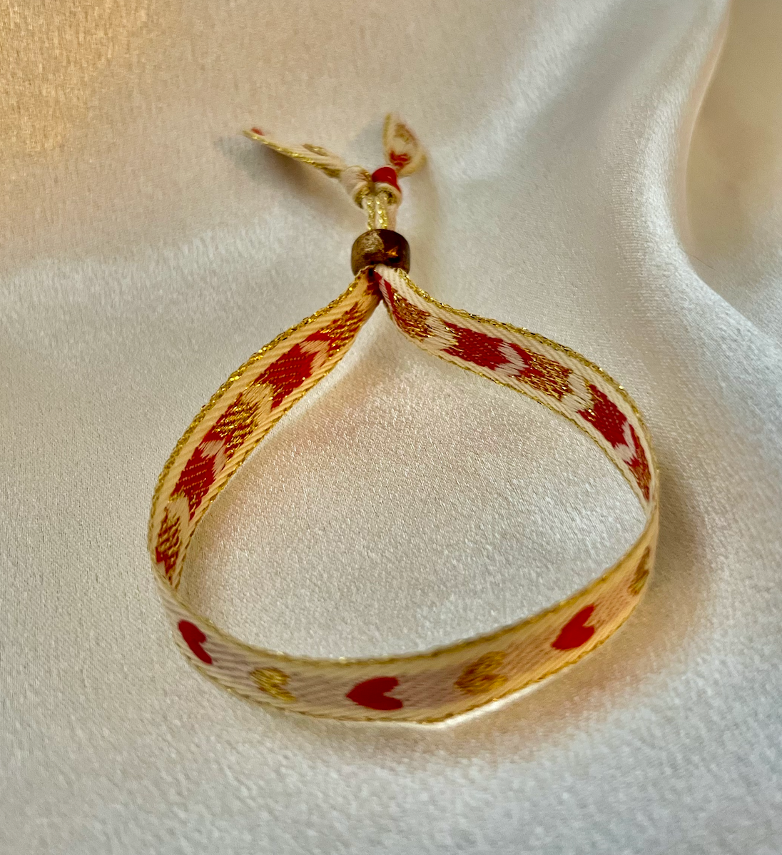 Ribbon Bracelet - Hearts