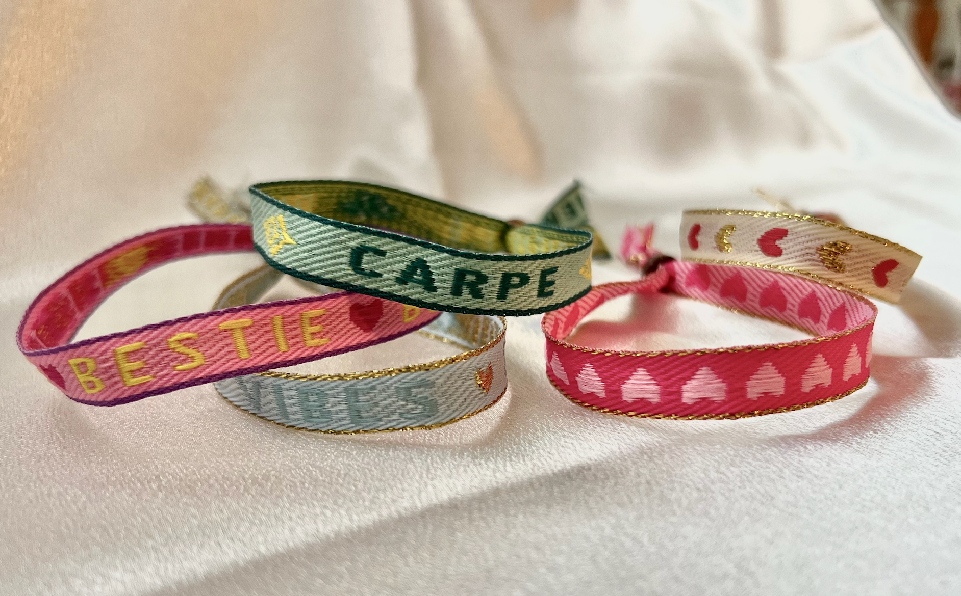 Ribbon Bracelet - Hearts
