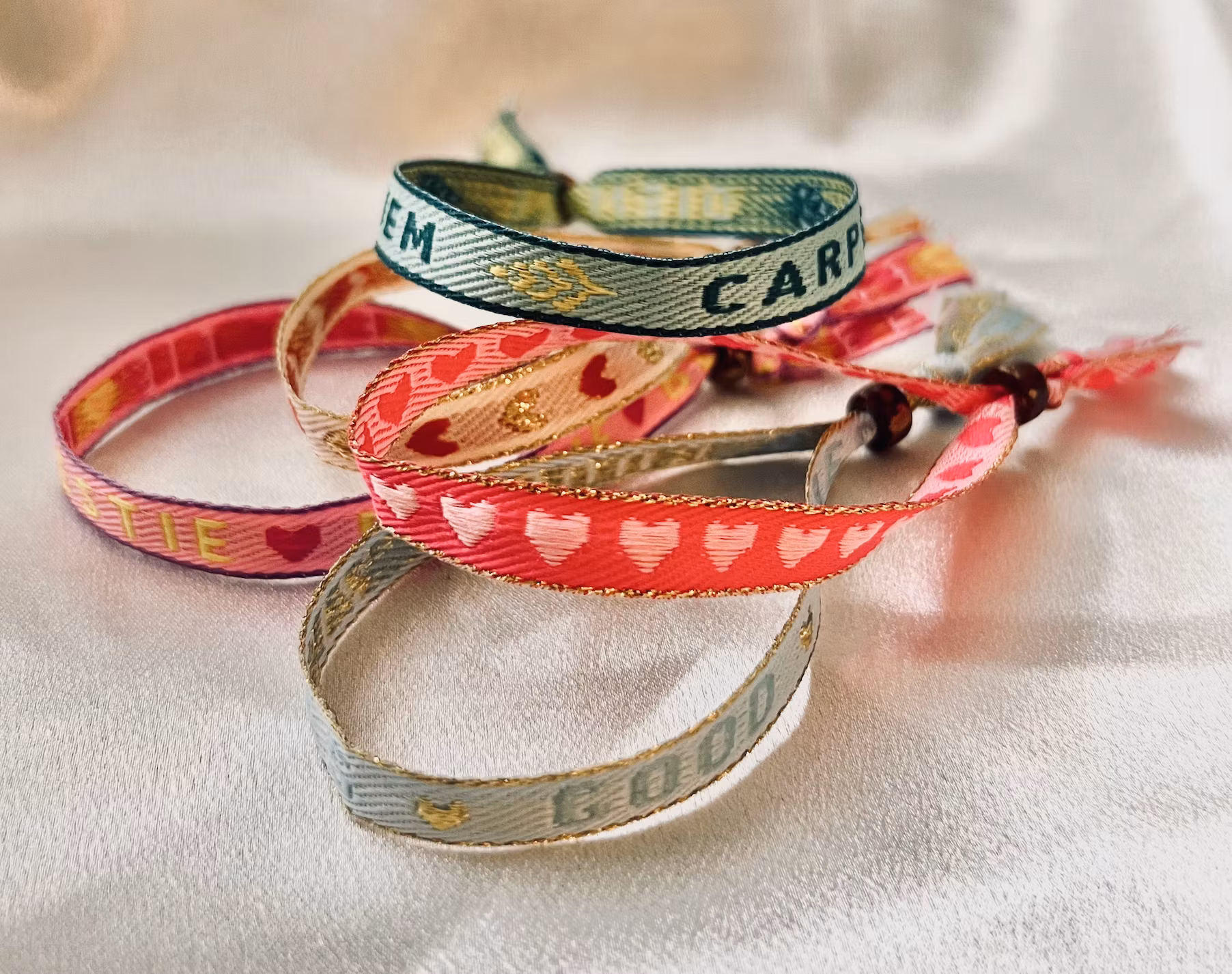 Ribbon Bracelet - Carpe Diem