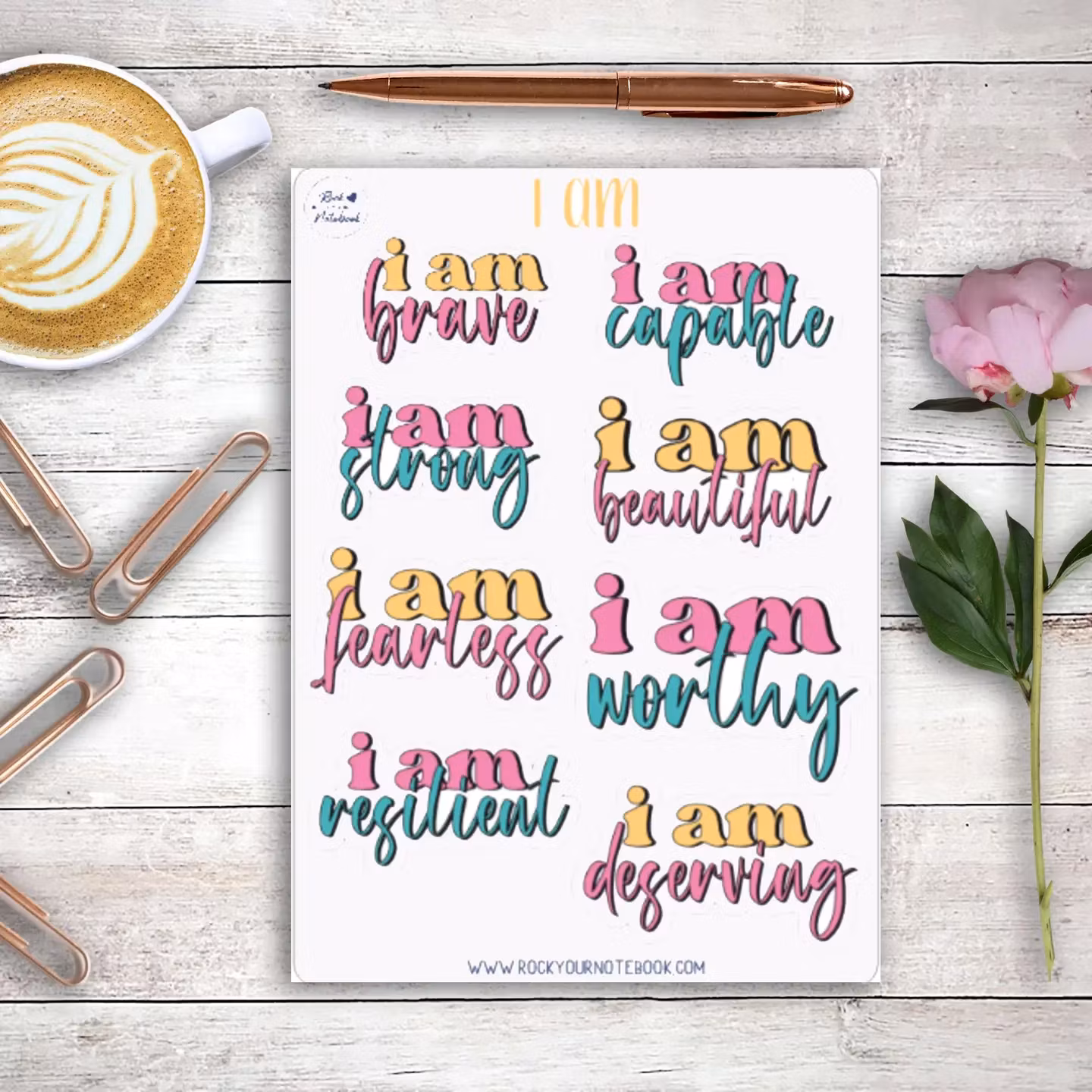 "Affirmation" Klistremerker