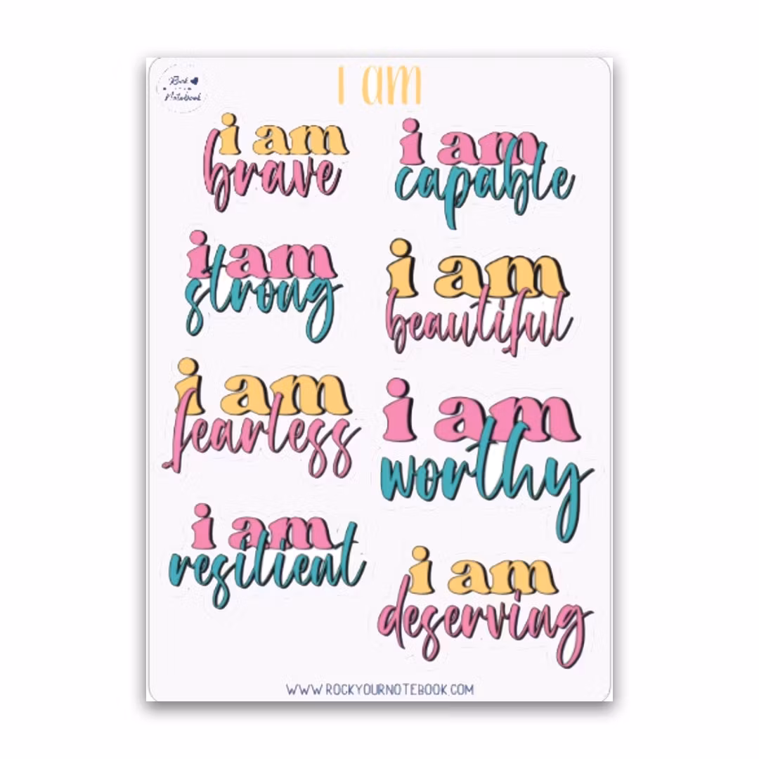 "Affirmation" Klistremerker