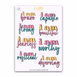 "Affirmation" Klistremerker