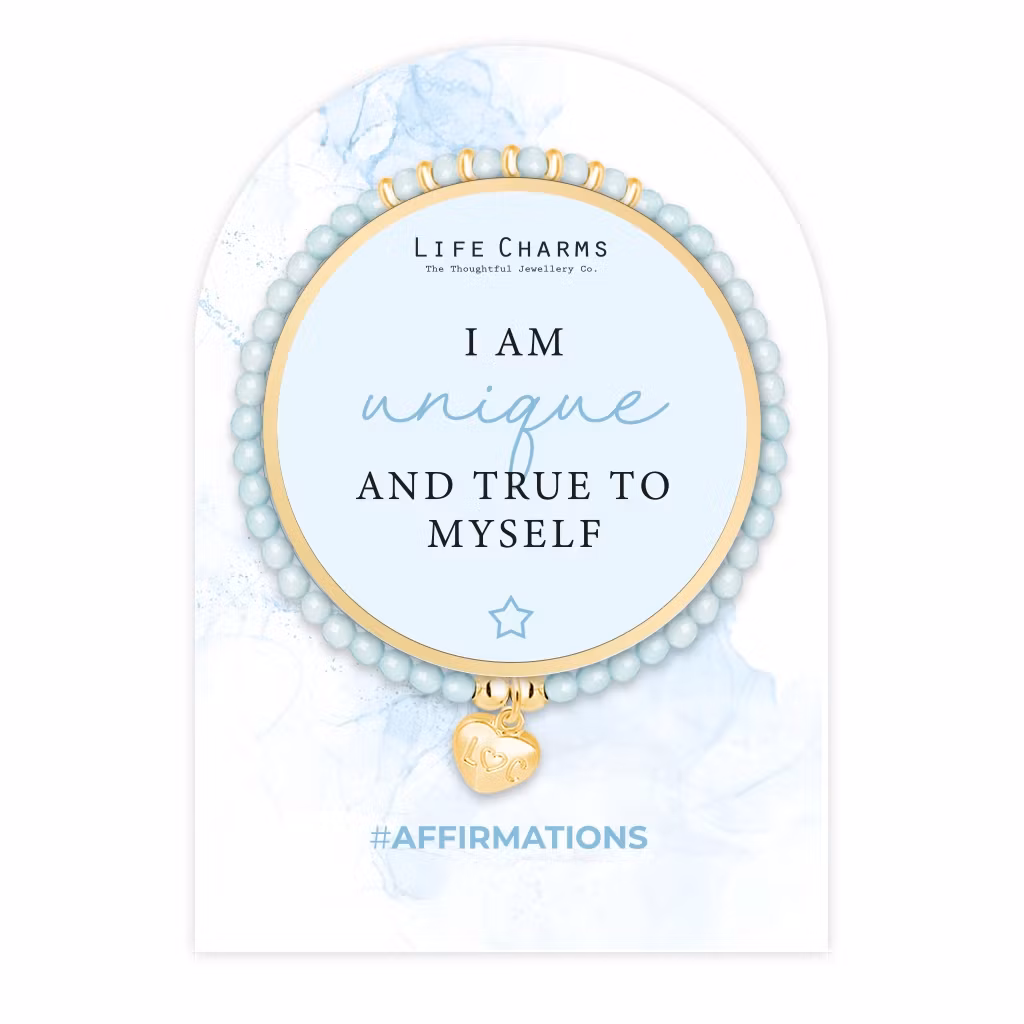 Life Charms - Affirmation Bracelet - I am unique
