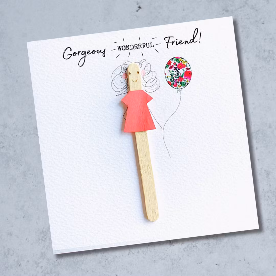 Bexy Boo Greeting Card - "Gorgeous WONDERFUL friend"