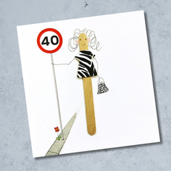 Bexy Boo Greeting Card - Age 40
