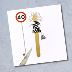 Bexy Boo Greeting Card - Age 40