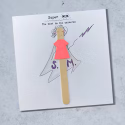 Bexy Boo Greeting Card - "Super MUM - The best in the Universe"