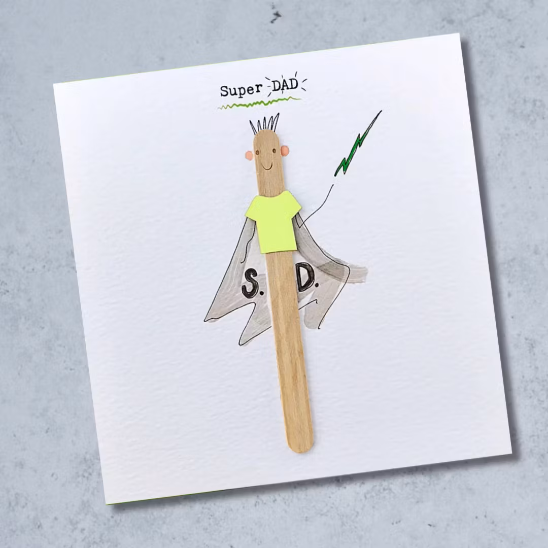 Bexy Boo Greeting Card - "SUPER DAD"