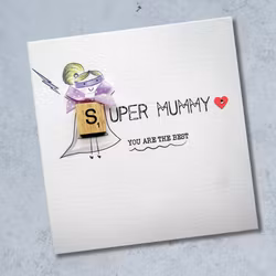 Bexy Boo Greeting Card - "SUPER MUMMY"