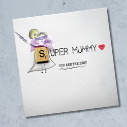 Bexy Boo Greeting Card - "SUPER MUMMY"