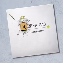 Bexy Boo Greeting Card - "SUPER DAD - You are the best"