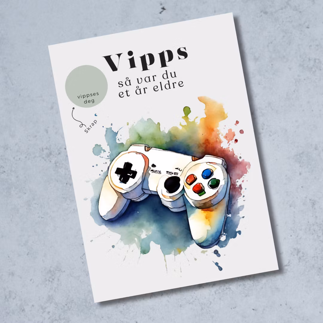 Vipps Bursdagskort - Gaming