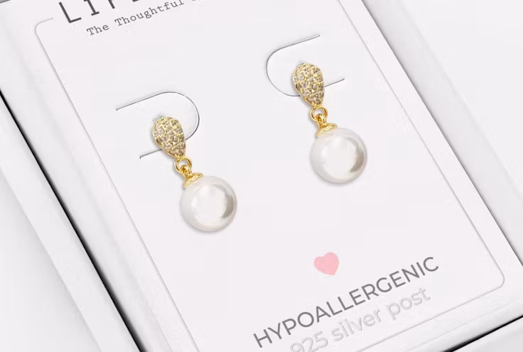 Life Charms - Pearl Drop Øredobber