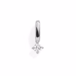 Crystal Silver Charm