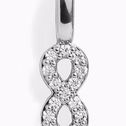 Infinity Silver Charm